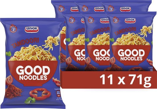 Unox Good Noodles Tandoori 11 x 70 g Voordeelverpakking