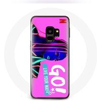 Maniacase Hoesje voor Samsung Galaxy S9 Poursuis Tes Rêves Mía Cáceres Go! leef je eigen
