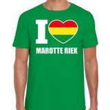 Bellatio Decorations Carnaval t-shirt I love Marotte Riek voor heren - groen - Sittard - Carnavalshirt / verkleedkleding XXL