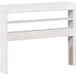 Tête de lit avec étagères blanc 75 cm bois massif de pin