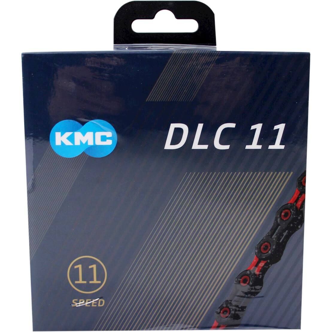 KMC DLC11 Black/Red Chain - 11 Speed