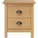 Hill Table De Chevet 46x35x49,5 cm Bois de pin massif