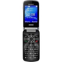 Brondi PRESIDENT - Functionele telefoon - dual-SIM - microSD slot - lcd-scherm - 240 x 320 pixels - rear camera 1,3 MP - zwart