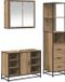 vidaXL Badkamermeubel Set 3-delig Artisan Eiken 80 x 33 x 60 cm