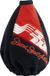 Simoni Racing Housse de levier de vitesse Sport Action - 150x150mm/Ø190mm - Noir/Rouge Microfibre