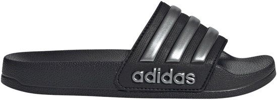 Adidas Adilette Shower Slippers Junior Zwart/Zilver Maat 36