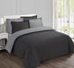 TRANKIELO® Housse de couette réversible anthracite/gris 200x200 cm