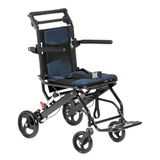 VEVOR Rolstoel, aluminium ultralichte transportstoel voor volwassenen, opvouwbare cabinerolstoel met klaparmen, zelfvergrendelende rem, 15,75 inch brede stoel, 99,8 kg belasting
