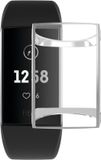 By Qubix - Fitbit Charge 3 & 4 Case (volledig beschermd) - Zilver