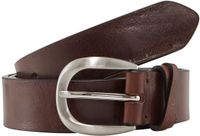 Tom Tailor - TTNANCY leren riem met afgeronde gesp - Maat 105 - brown uni