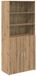 vidaXL Highboard Artisan Chêne 80 x 42,5 x 185 cm