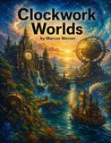 Clockwork Worlds: Meditative Steampunk Coloring Pages for Men
