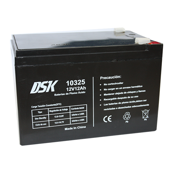 DSK 10325 Sealed Lead Acid (VRLA) Battery - 12V - 12000mAh - Black