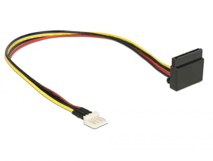 DeLOCK 85511 - Kabel - 0,3 m - Zwart, Rood, Geel