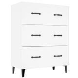 VidaXL Dressoir Wit Houtvezel 69,5x34x90 cm