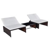 VidaXL Tuinstoelen 2 stuks Polyester Crème, Wit