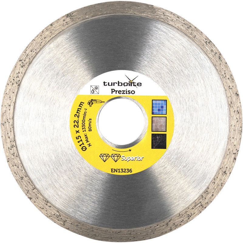 Turbolite Superior Preziso Diamond Tile Cutting Disc 115x22.2x1.9mm