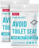 PEE BUDDY Wegwerppapier toiletbrilovertrekken (verpakking van 40)