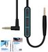 TIKKENS® Câble audio - 2.5mm Jack vers 3.5mm Jack - Noir - 1.35m