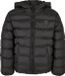 Urban Classics Basic Bubble Jacket Kinder Jas - 122/128 - Zwart