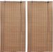 Maison Exclusive - Stores Roulants En Bambou 2 Pcs 100x160 Cm Marron