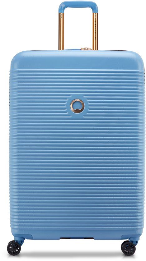 Delsey Freestyle 76 cm Grote Harde Reiskoffer – 104 Liter – Sky Blue