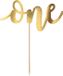 PartyDeco Taarttopper ONE goud