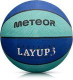 Meteor Layup 3 Basketbal Blauw Maat 3