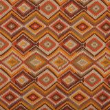 Kt KILOtela - Bedrukte Canvasstof, Decoratie, Bekleding, Kussens, Gordijnen, Tassen, Tafelkleden, Naaiwerk, 100 cm Lang x 280 cm Breed, Geometrisch Etnisch, Tribal, Kilim, Oranje - 1 Meter