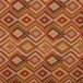 Kt KILOtela - Bedrukte Canvasstof, Decoratie, Bekleding, Kussens, Gordijnen, Tassen, Tafelkleden, Naaiwerk, 100 cm Lang x 280 cm Breed, Geometrisch Etnisch, Tribal, Kilim, Oranje - 1 Meter