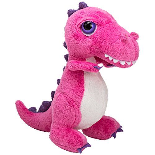 Suki Gifts Li'l Peepers Tyrannosaurus-Rex Dinosaurus - Roze - 18 cm