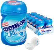 Mentos Gum PureFresh Freshmint Pot 10 x 24 gram Omdoos 6x