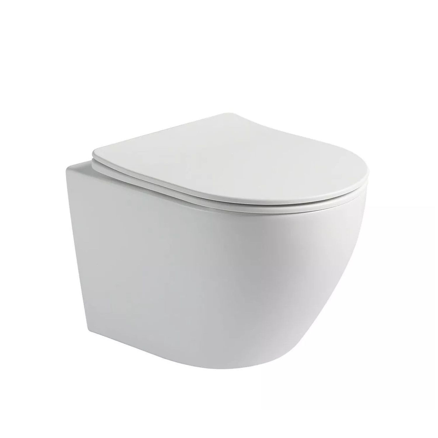 Sanilux Wandcloset Color Line Rimless 49x37x37 cm - Mat Wit