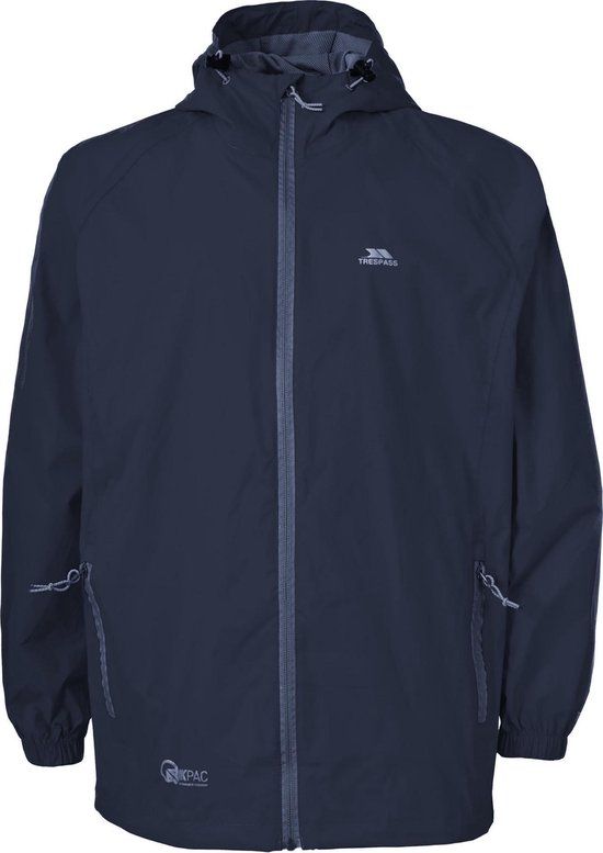 Trespass Adults Unisex Qikpac Packaway Waterproof Jacket (Navy)