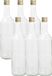 Hi Decoratie flesjes - 18x - 1000 ml/1ltr met dop 8,5 x 31 cm - DIY glazen - cadeau - Weggevertjes/bedankjes voor bruiloften en babyshowers
