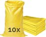 Garronda 105 x 65 cm 10 stuks Zandzakken Puinzakken Geweven Zakken Geel GD-0258