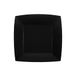 Santex Bordjes karton - 10x - vierkant - zwart - 23 x 23 cm - feestbordjes