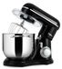 Robot pâtissier - bol de 8 l - 2000 W - 10 vitesses et fonction pulse - Noir - Avec fouet, crochet pétrisseur et feuille