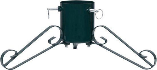 vidaXL Kerstboomstandaard - Groen - Metaal - 58x58x21 cm