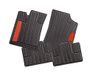 CarFashion 266589 SilverStone | all-weather mat AB1 | matten set 4-delig | TPE rubberen mat zwart | gekleurd gebruik in Gambia rood | auto vloermatten set zonder mathouder