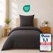 Komfortec Premium Dekbedovertrek 135x200 cm + Kussensloop 80x80 cm - 100% Microvezel - Antraciet