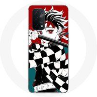 Maniacase Etui voor Oppo A54 5G Demon Slayer Kimetsu no Yaiba Anime