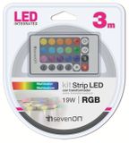 SevenON LED LED-Strip 3M RGB Met Afstandsbediening
