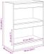 vidaXL Boekenkast - 2-laags - 60 x 30 x 72 cm - Bewerkt hout - Artisan Eiken