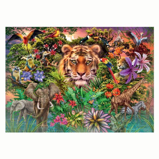 Ravensburger Puzzel Jungle Tiger 1000 Stukjes