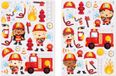 Merkloos / Sans marque Suits you well Stickers - Brandweer - Brandweerautos/Brandweermannen - Scrapbook Hobby DIY - 2 Stickervellen - 0.5-6.7cm - 80 Stuks