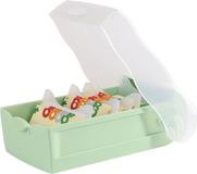 Han Leerstudieset CROCO, liggend A7-formaat, pastelgroen-transparant
