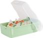 Han Leerstudieset CROCO, liggend A7-formaat, pastelgroen-transparant