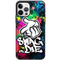 Apple iPhone 12 Swag or die Verstevigd hoesje met sublimatie bedrukking