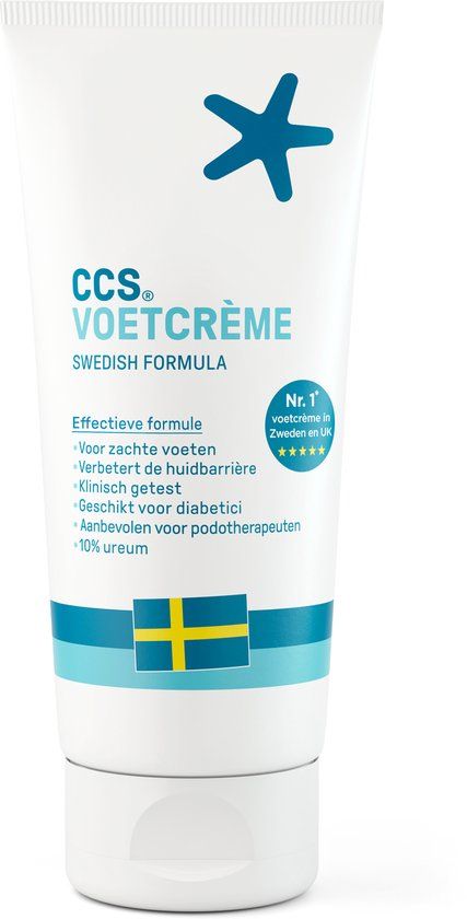 CCS Voetcrème 175 ml - Voetencreme voor droge tot zeer droge voeten - Eeltcreme met Ureum en Eucalyptusolie